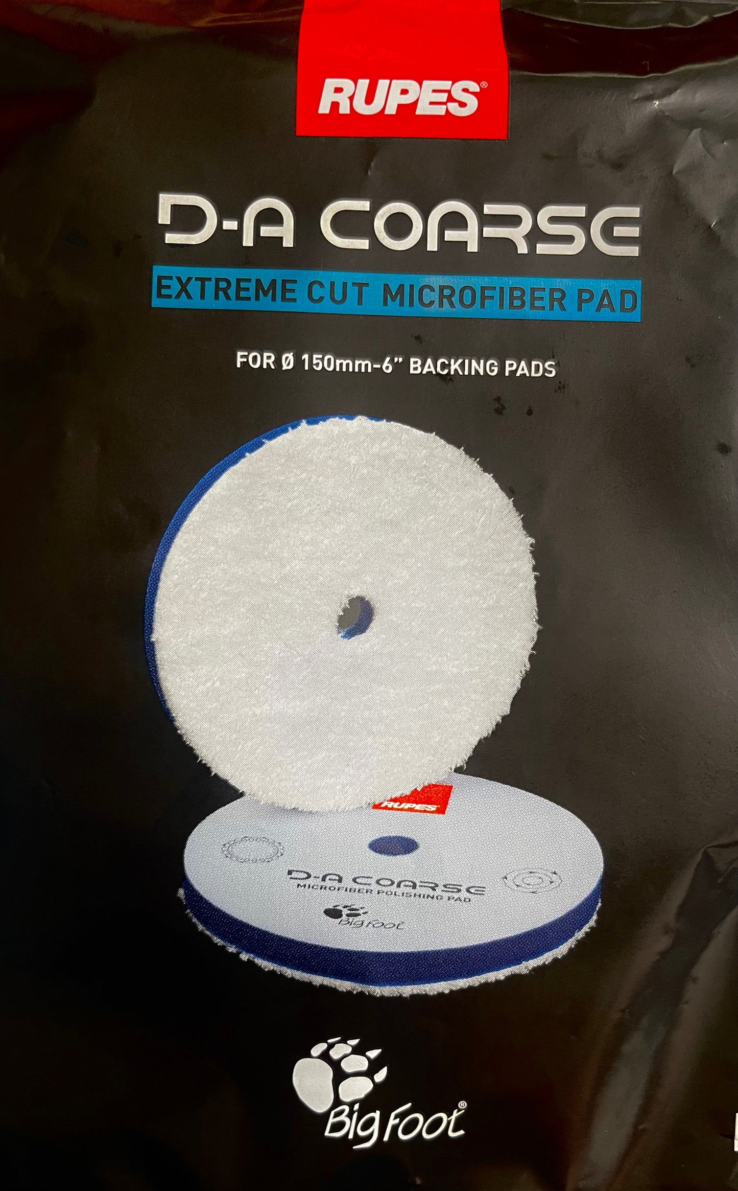 D-A Course Extreme Cut Microfiber Pad 6”