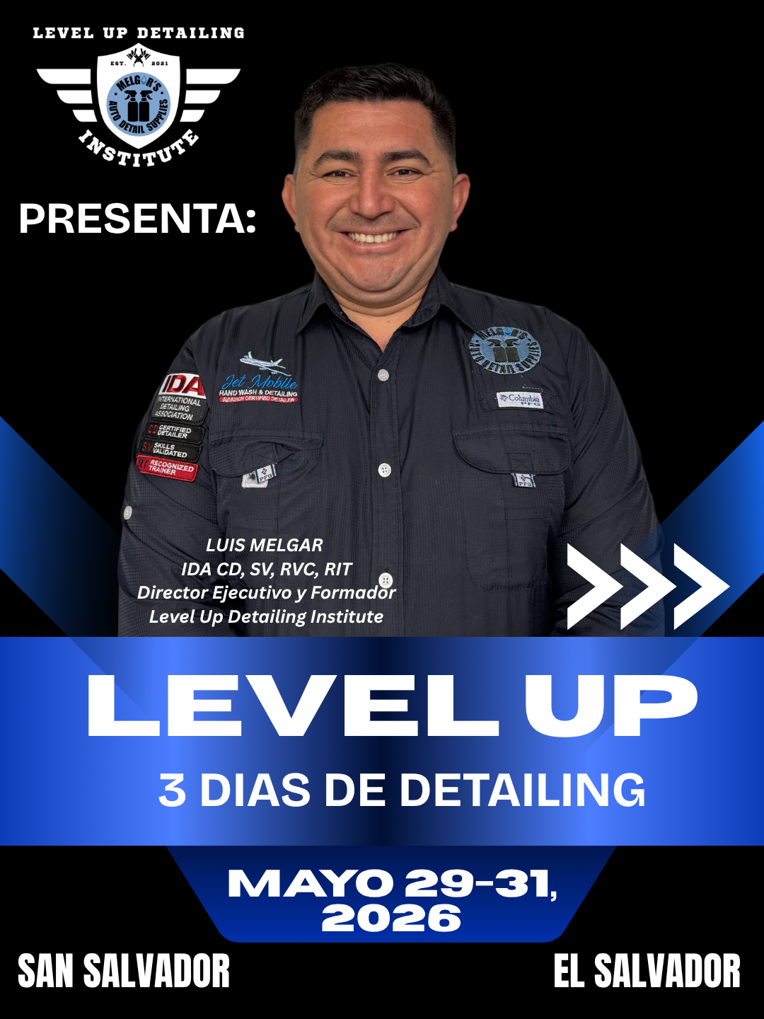 LEVEL UP 3 DIAS DE DETAILING- EL SALVADOR